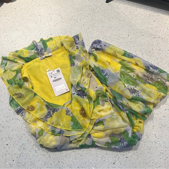 Zara Floral Tulle Dress - Picture 5 of 5